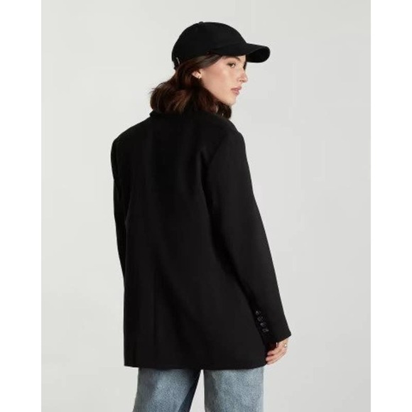Everlane The ’80s Blazer Jacket Long Sleeve Black Women's Size 2 NWOT - Picture 2 of 11